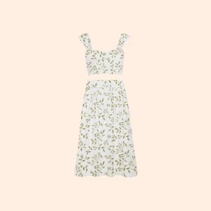 Reformation Junie Linen Two Piece (Cypress)
